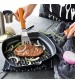 Steak Grill Pans Non-Stick Frying Pan Wooden Handle Folding for Kitchen 24cm